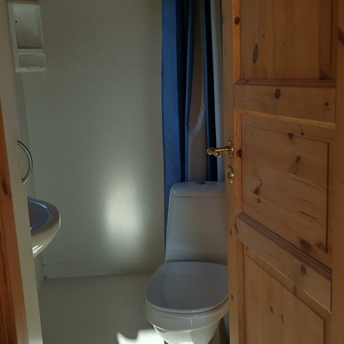 Toilet i hytter på Carlsberg Camping